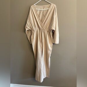 Women’s beige jumpsuit
